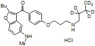 Desbutyl Dronedarone-d<sub>7</sub> HCl