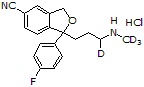 Desmethylcitalopram-d<sub>4</sub> HCl