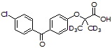 Fenofibric acid-d<sub>6</sub>