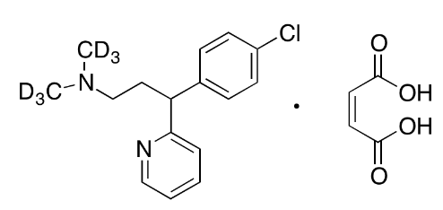 (+/-)-Chlorpheniramine-d<sub>6</sub> Maleate 
