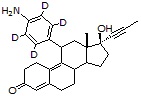 N,N-Didesmethylmifepristone-d4