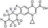 N-Formylpiperazinyl ciprofloxacin-d<sub>8</sub>