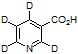 Nicotinic acid-d4