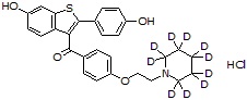 Raloxifene-d10 HCl