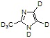 2-Methyl Imidazole-d<sub>6</sub>