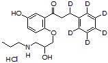 5-Hydroxypropafenone-d<sub>6</sub> HCl