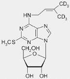 2-Methylthio-N<sub>6</sub>-Isopentenyladenosine-d<sub>6</sub>