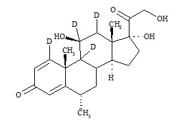 Methylprednisolone-1,9,10,11-d<sub>4</sub>