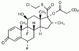 5-Chloromethyl 6a,9a-Difluoro-11b-hydroxy-16a-methyl-3-oxo-17a-(3,3,3-d<sub>3</sub>-propionyloxy)-androsta-1,4-diene-17b-carbothioate