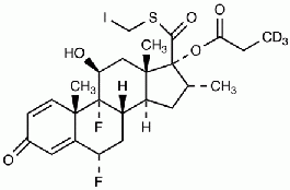 5-Iodomethyl 6a,9a-Difluoro-11b-hydroxy-16a-methyl-3-oxo-17a-(3,3,3-d<sub>3</sub>-propionyloxy)-androsta-1,4-diene-17b-carbothioate