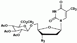 3’-Azido-3’-deoxythymidine-methyl-d<sub>3</sub>-2,3,4-Tri-O-acetyl-β-D-glucuronide, Methyl Ester