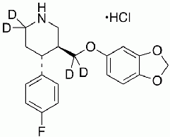rac-trans Paroxetine-d<sub>4</sub> HCl