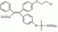 (3,3,4,4,4-D<sub>5</sub>)-(E/Z)-1-[4-(2-Chloroethoxy)phenyl]-1-[4-(t-butyldimethylsilyloxy)phenyl]-2-phenyl-1-butene