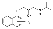 Propranolol-d<sub>7</sub> (ring-d<sub>7</sub>)