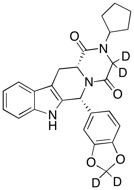 N-Desmethyl-N-cyclopentyl Tadalafil-d<sub>4</sub>