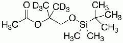 1-[(tert-Butyldimethylsilyl)oxy]-2-methyl-2-acetoxypropanol-d<sub>6</sub>