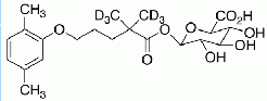 Gemfibrozil 1-O-β-Glucuronide-d<sub>6</sub>