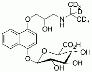 rac 4-Hydroxy Propranolol-d<sub>7</sub> β-D-Glucuronide