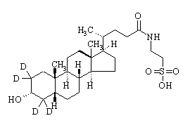 Taurolithocholic-2,2,4,4-d<sub>4</sub> acid