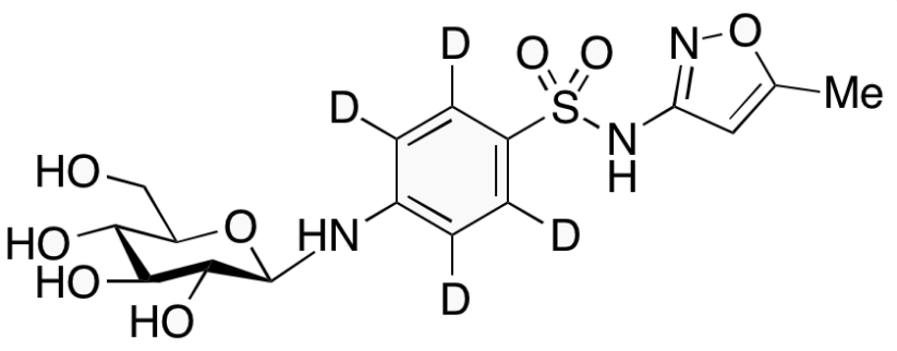 Sulfamethoxazole-d<sub>4</sub> N4-glucoside