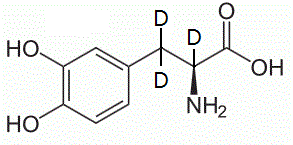 L-Dopa-d3 (α-d<sub>1</sub>,β-d<sub>2</sub>)