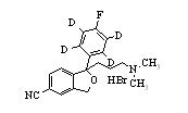 Citalopram-d<sub>4</sub> hydrobromide