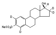 Sodium 17β-Estradiol-2,4,16,16-d<sub>4</sub> 3-Sulfate