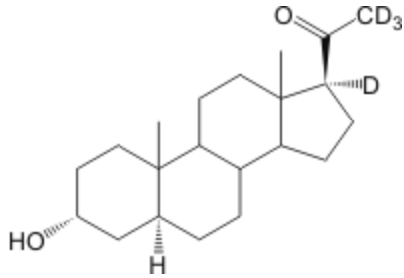 5α-Pregnan-3β-ol-20-one-17α,21,21,21-d<sub>4</sub> 