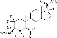 Sodium Pregnenolone-2,2,3,4,4,6-d<sub>6</sub> Sulfate