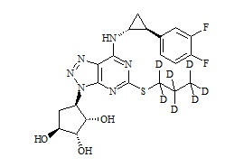 Deshydroxyethoxy ticagrelor-d<sub>7</sub>