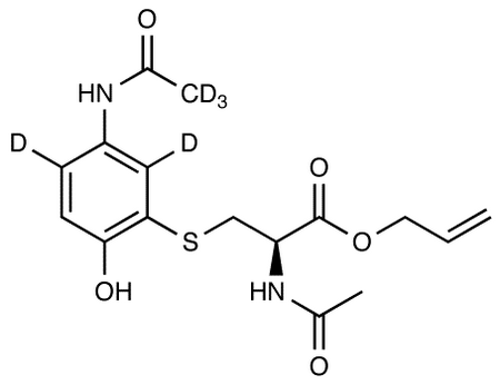 N-Acetyl-S-[3-(d<sub>3</sub>)-acetamino-6-hydroxphenyl]-cysteine allyl ester-d<sub>5</sub>