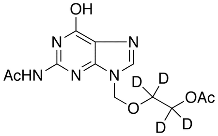 N2-Acetyl-9-(2-acetoxyethoxymethyl-d<sub>4</sub>)guanine