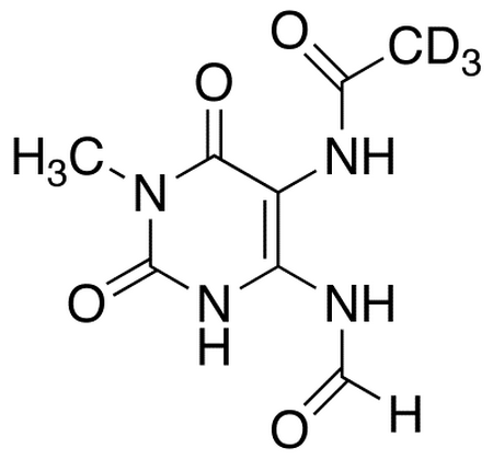 5-Acetyl-d<sub>3</sub>-amino-6-formylamino-3-methyluracil