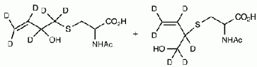 (R,S)-N-Acetyl-S-[1-(hydroxymethyl)-2-propenyl)-L-cysteine-d<sub>6</sub> + (R,S)-N-Acetyl-S-[2-(hydroxymethyl)-3-propenyl)-L-cysteine-d<sub>6</sub> Mixture