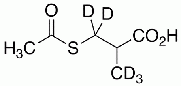 3-Acetylthio-2-methylpropanoic Acid-d<sub>5</sub>