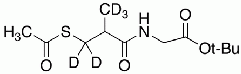 N-(3-Acetylthio-2-methylpropanoyl)glycine tert-Butyl Ester-d<sub>5</sub>