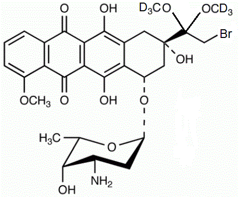 Doxorubicin impurity B-d<sub>6</sub>