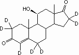 4-Androsten-11β-ol-3,17-dione-2,2,4,6,6,16,16-d<sub>7</sub> 