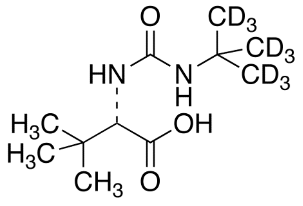 N-tert-Butylcarbamoyl-L-tert-leucine-d<sub>9</sub>
