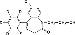 2-Hydroxyethylflurazepam-D<sub>4</sub>