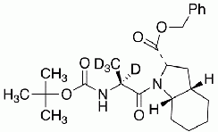 N-(N-tert-Boc-alanoyl)-L-(2S,3aS,7aS)-octahydro-indole-2-carboxylic Acid-d<sub>4</sub> Benzyl Ester