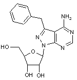 4-Amino-3-benzyl-1H-pyrazolo[3,4-d]pyrimidine 1-β-D-ribofuranose