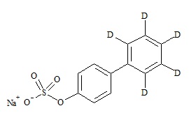 4-Hydroxy biphenyl-d<sub>5</sub> sulfate sodium salt