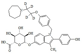 Bazedoxifene-5-glucuronide-d<sub>4</sub>
