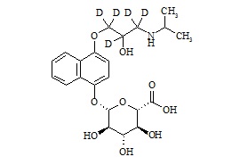 4-Hydroxy Propranolol-d5 Glucuronide