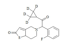 Prasugrel-d4 Metabolite (R-95913, Mixture of Diastereomers)
