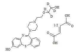 7-Hydroxy quetiapine-d4 hemifumarate