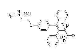 N-Desmethyl tamoxifen-d5 HCl