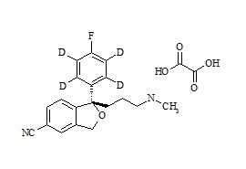 (S)-Desmethyl Citalopram-d4 Oxalate