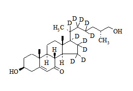 27-Hydroxy-7-keto cholesterol-d<sub>10</sub>